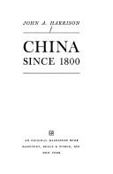 Cover of: China since 1800