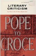 Cover of: Literary criticism, Pope to Croce by Gay Wilson Allen