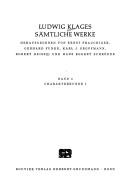 Cover of: Sämtliche Werke by Ludwig Klages
