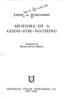 Cover of: Memoirs of a good-for-nothing. by Joseph von Eichendorff