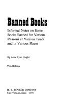 Cover of: Banned books
