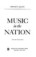 Cover of: Music in the Nation by B. H. Haggin