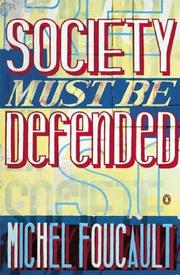 Cover of: Society Must Be Defended by 