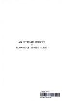 An ethnic survey of Woonsocket, Rhode Island by Bessie Bloom Wessel