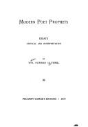 Modern poet prophets by William Norman Guthrie