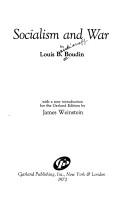 Cover of: Socialism and war