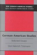 Cover of: German-American studies: selected essays