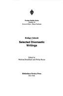 Selected onomastic writings by Rüdiger Schmitt