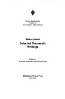 Cover of: Selected onomastic writings by Rüdiger Schmitt