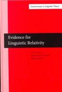 Cover of: Evidence for linguistic relativity