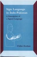 Cover of: Sign language in Indo-Pakistan by Ulrike Zeshan