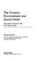 The frontier environment and social order by M. R. Redclift
