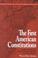 Cover of: The first American constitutions
