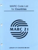Cover of: MARC code list for countries by prepared by Network Development and MARC Standards Office, Library of Congress.
