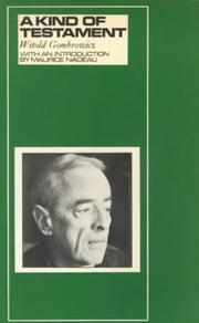 A kind of testament by Witold Gombrowicz