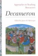 Cover of: Approaches to teaching Boccaccio's Decameron by edited by James H. McGregor.