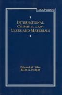 Cover of: International criminal law | Edward M. Wise