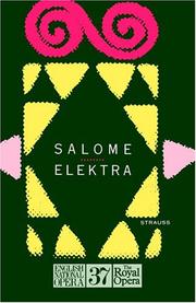 Cover of: Salome. Elektra. English National Opera Guide 37