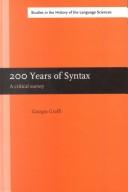 200 years of syntax by Giorgio Graffi