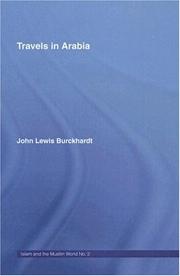 Cover of: Travels in Arabia by John Lewis Burckhardt