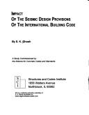 Cover of: Impact of the seismic design provisions of the International building code