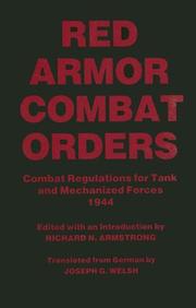 Red armor combat orders by Soviet Union. Raboche-Krestʹi͡anskai͡a Krasnai͡a Armii͡a.