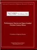 Cover of: Performance survey on open-graded friction course mixes