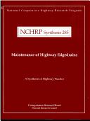 Cover of: Maintenance of highway edgedrains