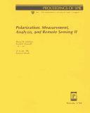 Cover of: Polarization: measurement, analysis, and remote sensing II : 19-21 July 1999, Denver, Colorado