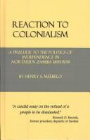 Reaction to colonialism by Henry S. Meebelo
