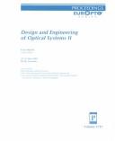 Cover of: Design and engineering of optical systems II: 25-27 May 1999, Berlin, Germany