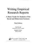 Cover of: Writing empirical research reports: a basic guide for students of the social and behavioral sciences