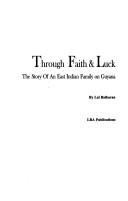 Cover of: Through faith & luck | Lal Balkaran