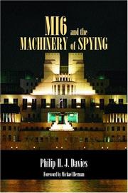 Cover of: MI6 and the machinery of spying