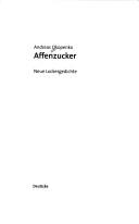 Cover of: Affenzucker by Andreas Okopenko