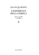 Cover of: L' esperienza della parola by Silvano Petrosino