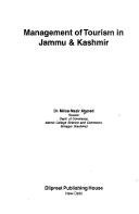 Management of tourism in Jammu & Kashmir by Mirza Nazir Ahmad