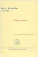 Cover of: Interpretation by Gerhard Funke