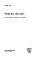 Cover of: Pustkuchen und Goethe: die Streitschrift als produktives Verwirrspiel