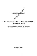 Cover of: Reemigrácia Slovákov z Maďarska v rokoch 1946-48 by Magdaléna Paríková