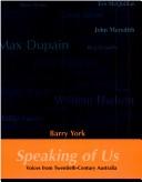 Cover of: Speaking of us | 