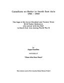 Cover of: Canadians on radar in South East Asia, 1941-1945: the saga of the seven hundred and twenty-three RCAF radar mechanics who served with the RAF in South East Asia during WWII