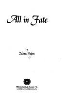 Cover of: All in fate