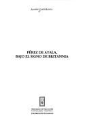 Cover of: Pérez de Ayala, bajo el signo de Britannia