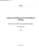 Cover of: Tabulae Pompeianae Sulpiciorum by Giuseppe Camodeca