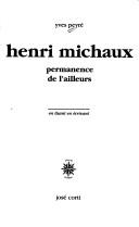 Cover of: Henri Michaux by Yves Peyré