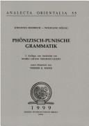Cover of: Phönizisch-Punische Grammatik