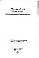 Cover of: Hasta el sol de mañana: 50 cuentistas panameños nacidos a partir de 1959