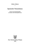 Cover of: Spanischer Naturalismus: Entwurf eines Epochenprofils im Kontext des "Krausopositivismo"