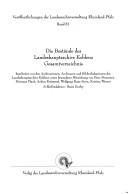 Cover of: Die Bestände des Landeshauptarchivs Koblenz: Gesamtverzeichnis